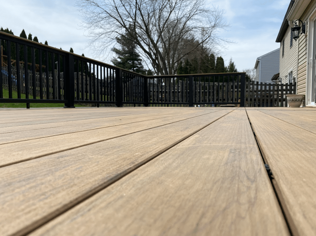 deck made with TimberTech decking materials and deck railing - TimberTech Decking by AZEK - Composite Decks contractor in PA